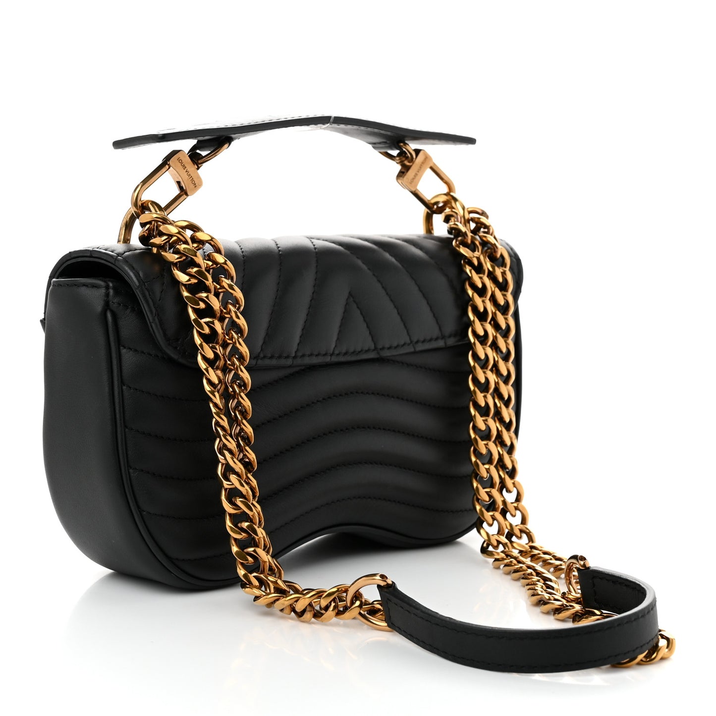 Calfskin New Wave Chain PM Black