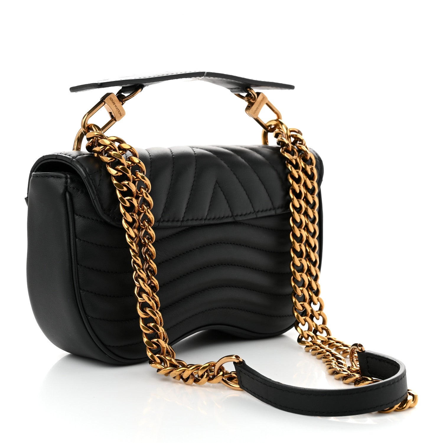 Louis Vuitton Calfskin New Wave Chain PM Black 3 of 11