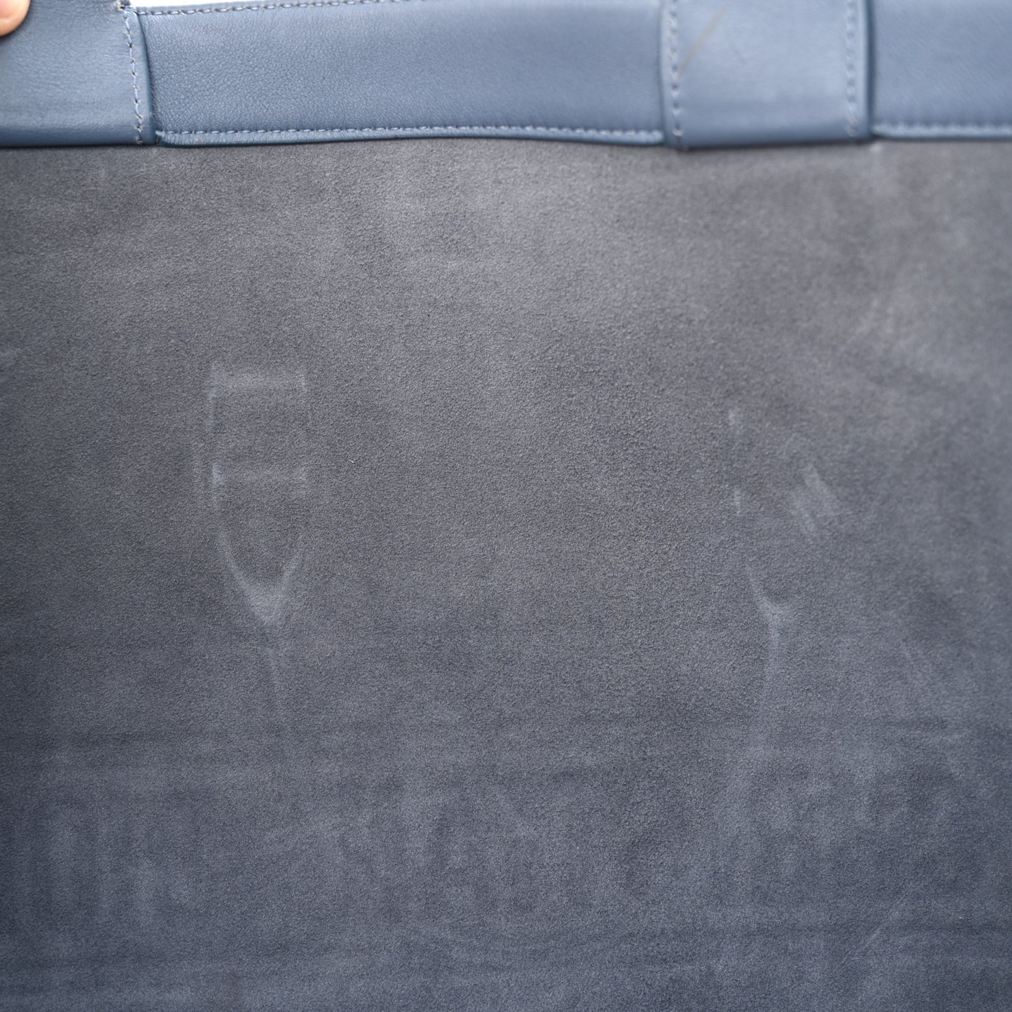 Calfskin Embossed Large Book Tote Blue