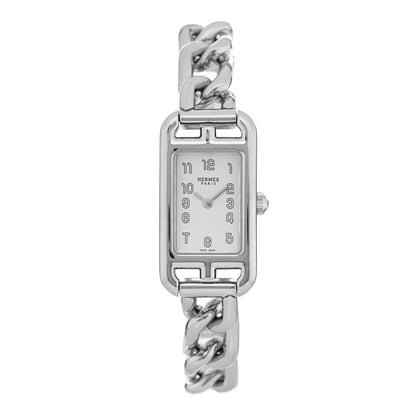 Hermes Stainless Steel 17mm Nantucket Quartz Watch 1 of 5