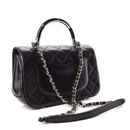Chanel Lambskin Small Carry Chic Flap Black 3 of 13