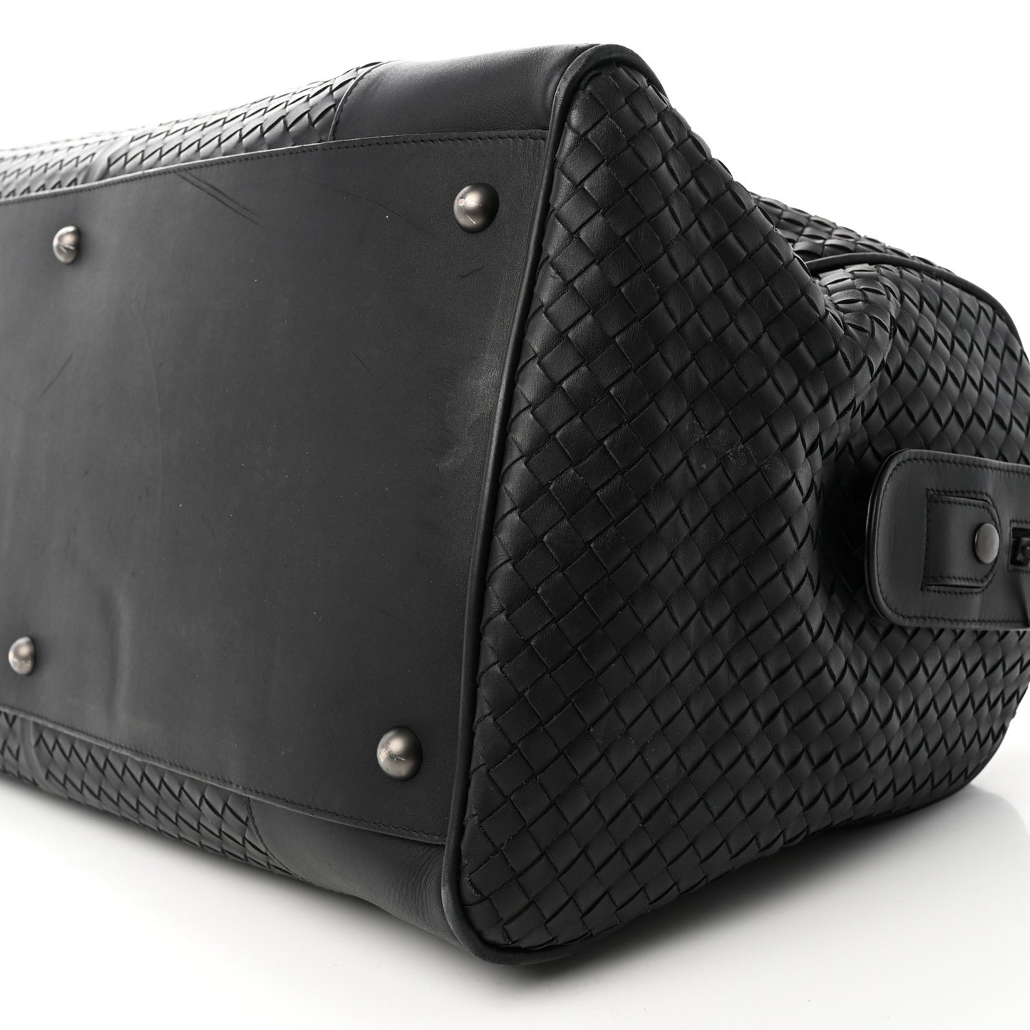 Nappa Intrecciato VN Large Duffel Ebano