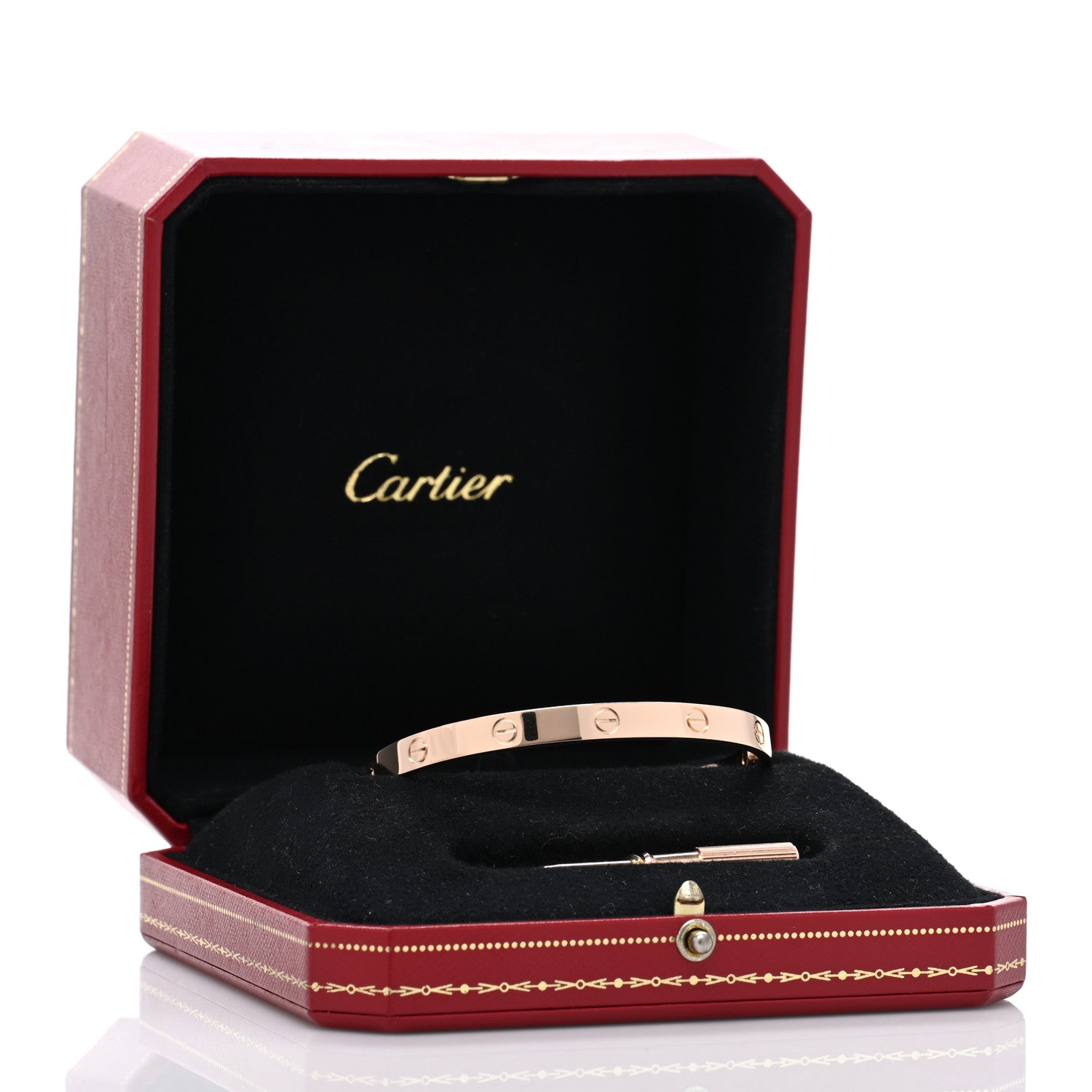Cartier 18K Pink Gold LOVE Bracelet 19 5 of 5