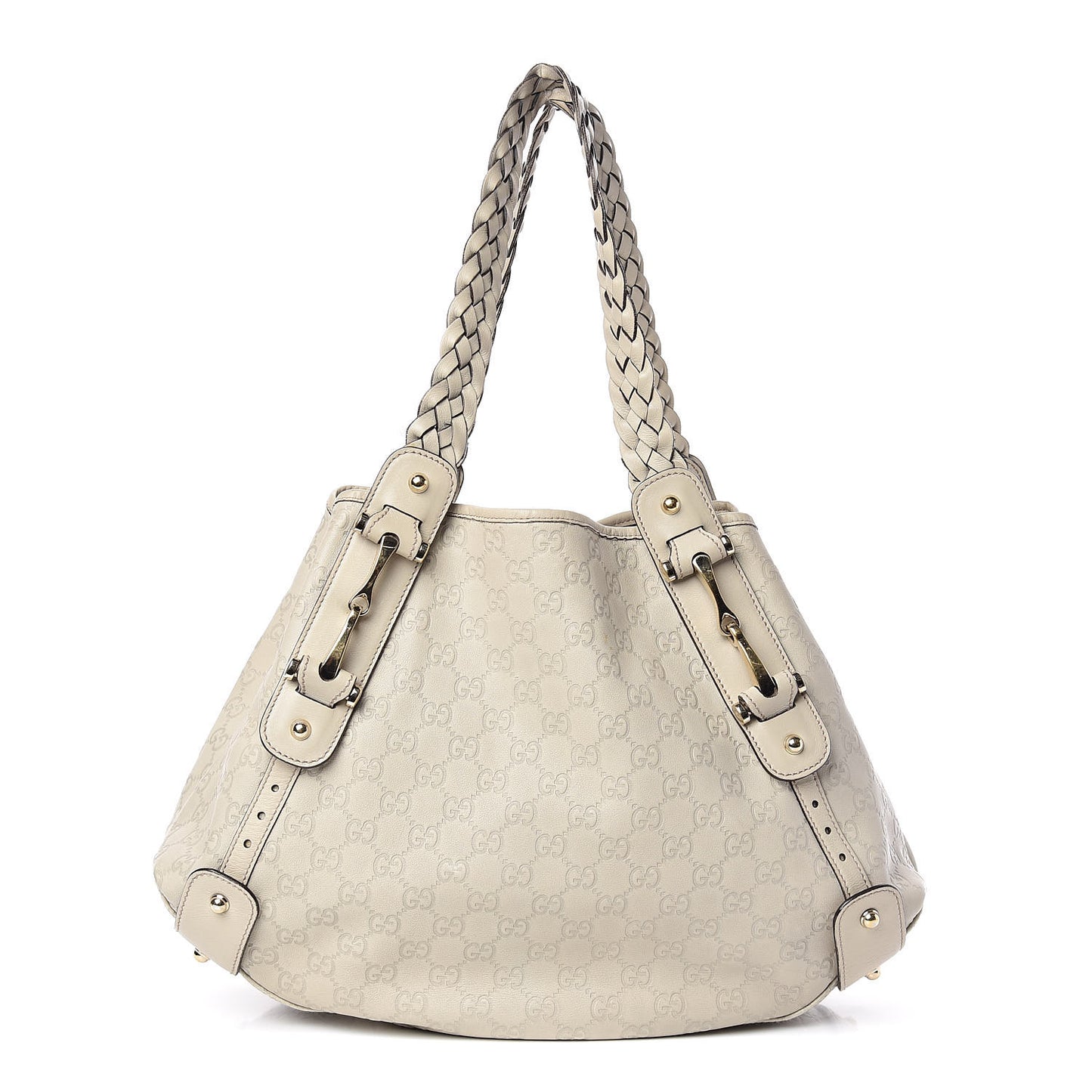 Guccissima Medium Pelham Shoulder Bag Off White