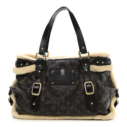 Louis Vuitton Patent Monogram Shearling Sac Thunder 1 of 15
