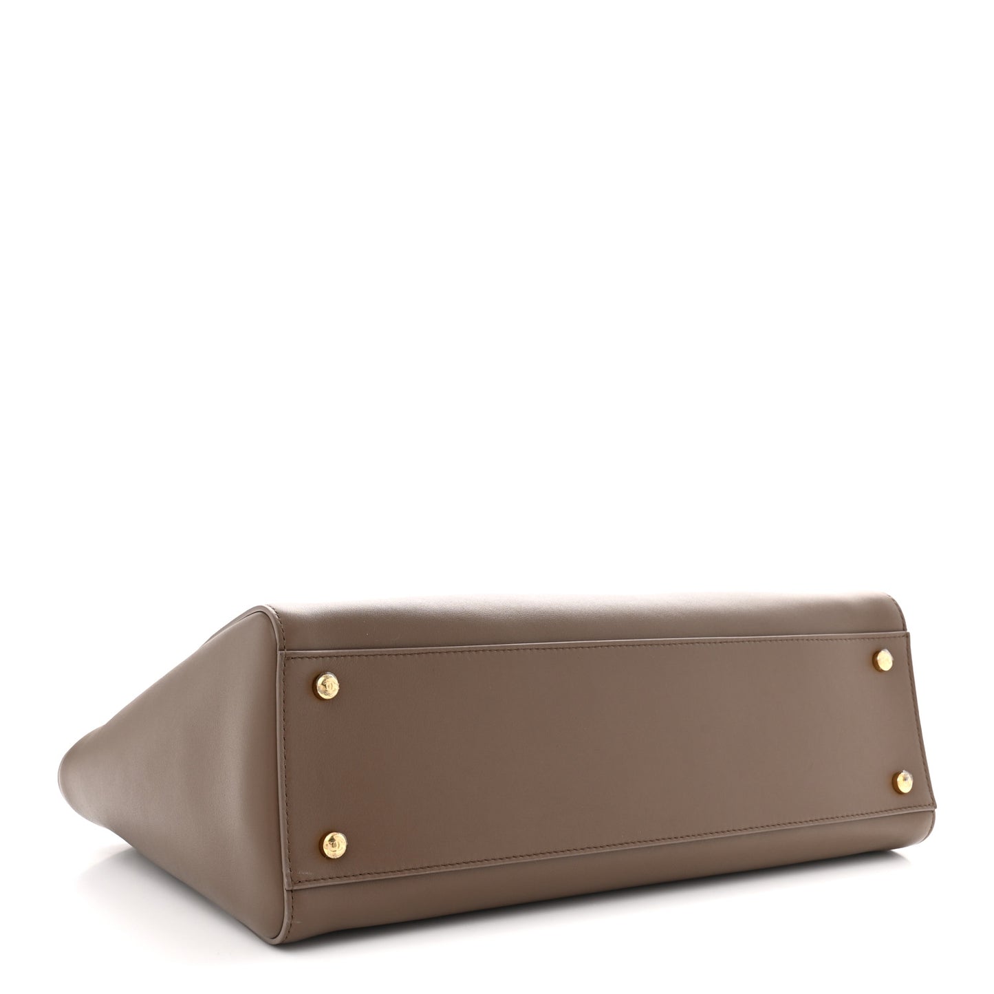 Calfskin Archetype Small Shopping Tote Light Brown