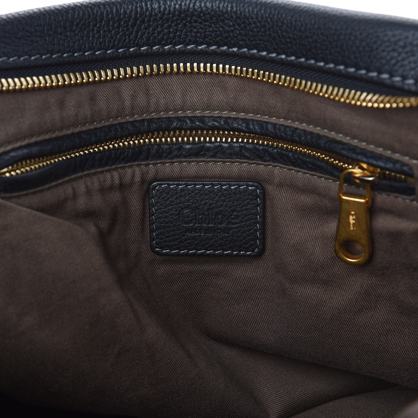 Calfskin Large Marcie Satchel Black