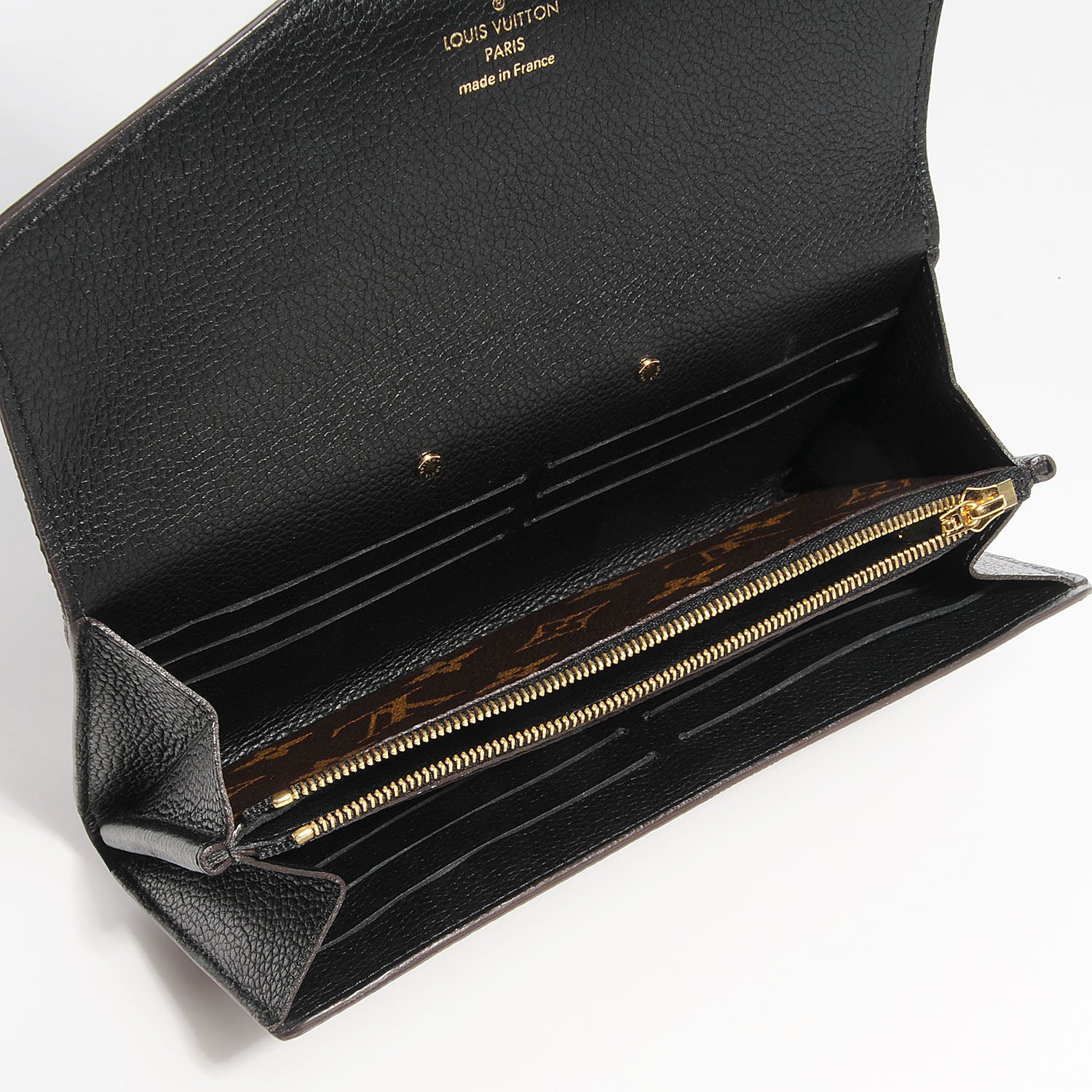 Louis Vuitton Monogram Pallas Wallet Black 5 of 7