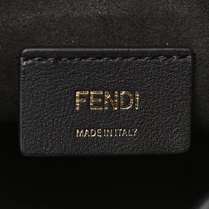 Fendi Straw F is Fendi Logo Crochet Mini Mon Tresor Bucket Bag Naturale Black 6 of 10