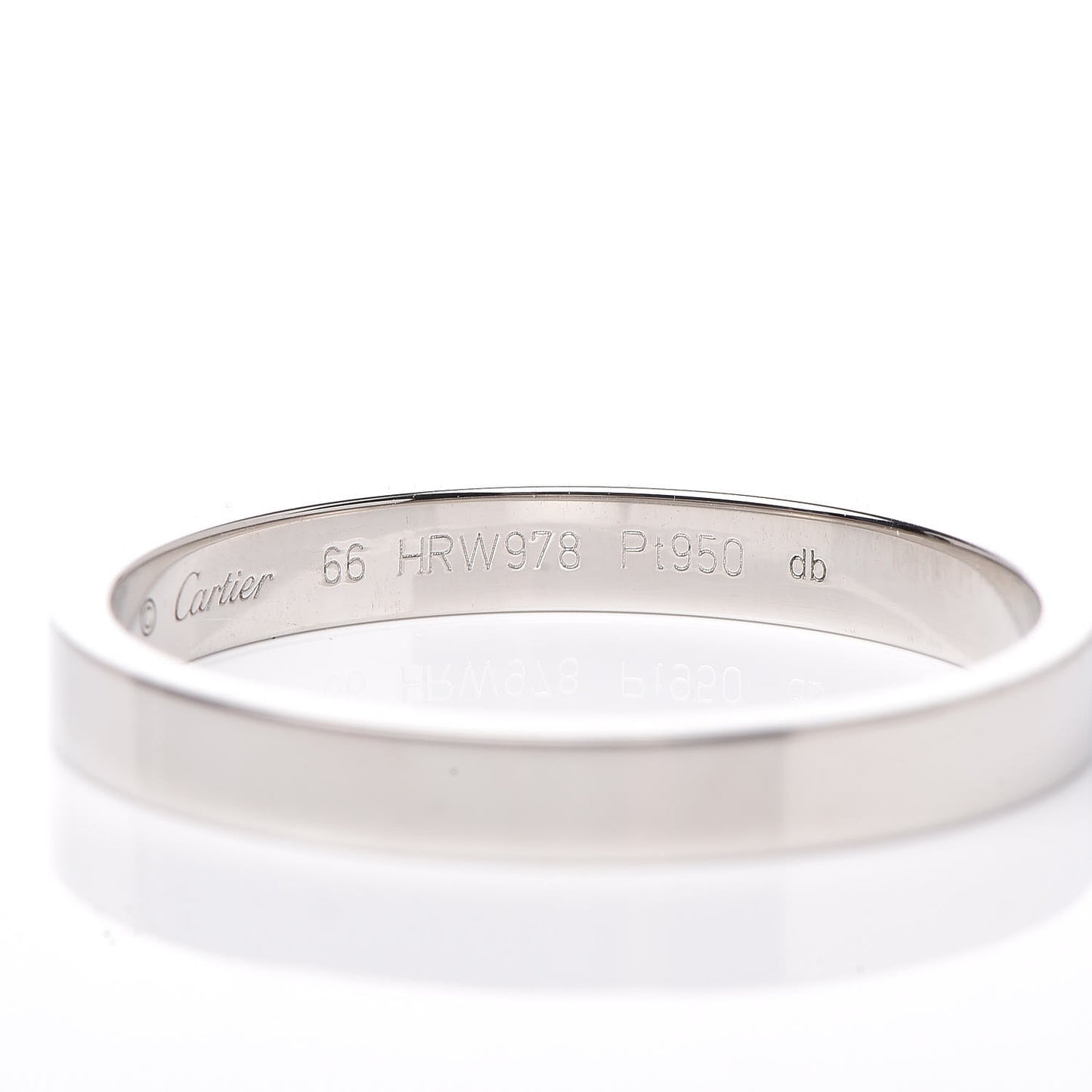 Platinum 3mm C De Wedding Band Ring 66 11.5