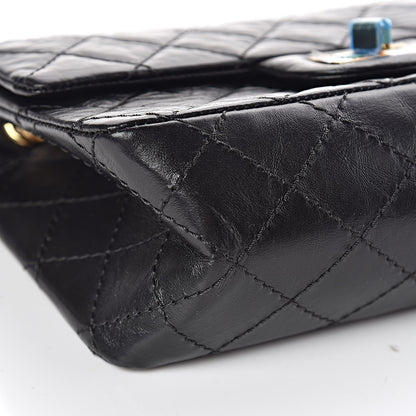 Chanel Aged Calfskin Quilted 2.55 Reissue Mini Flap Black 5 of 10