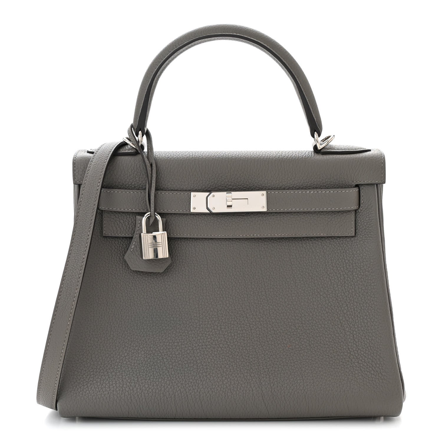 Hermes Togo Kelly Retourne 28 Gris Meyer 1 of 11