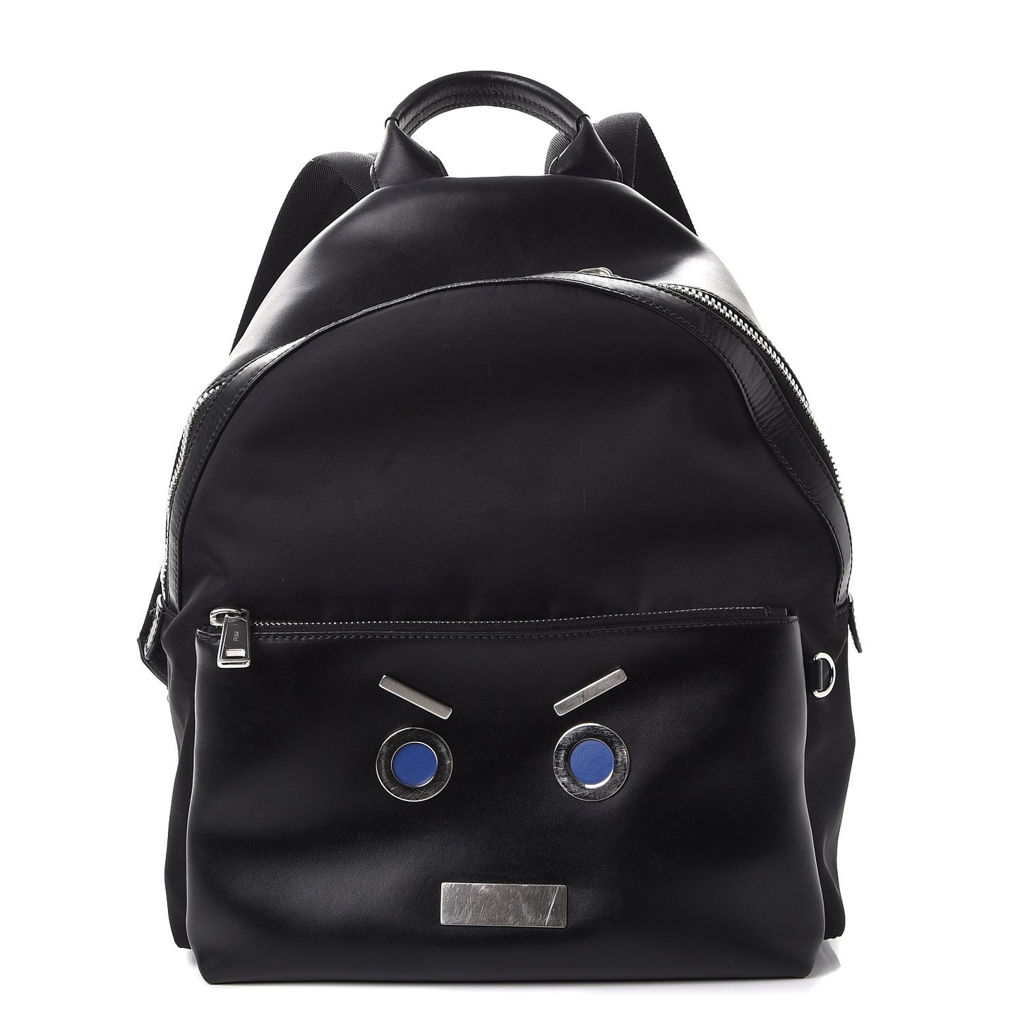 Nylon Vitello Liberty Face No Words Backpack Black