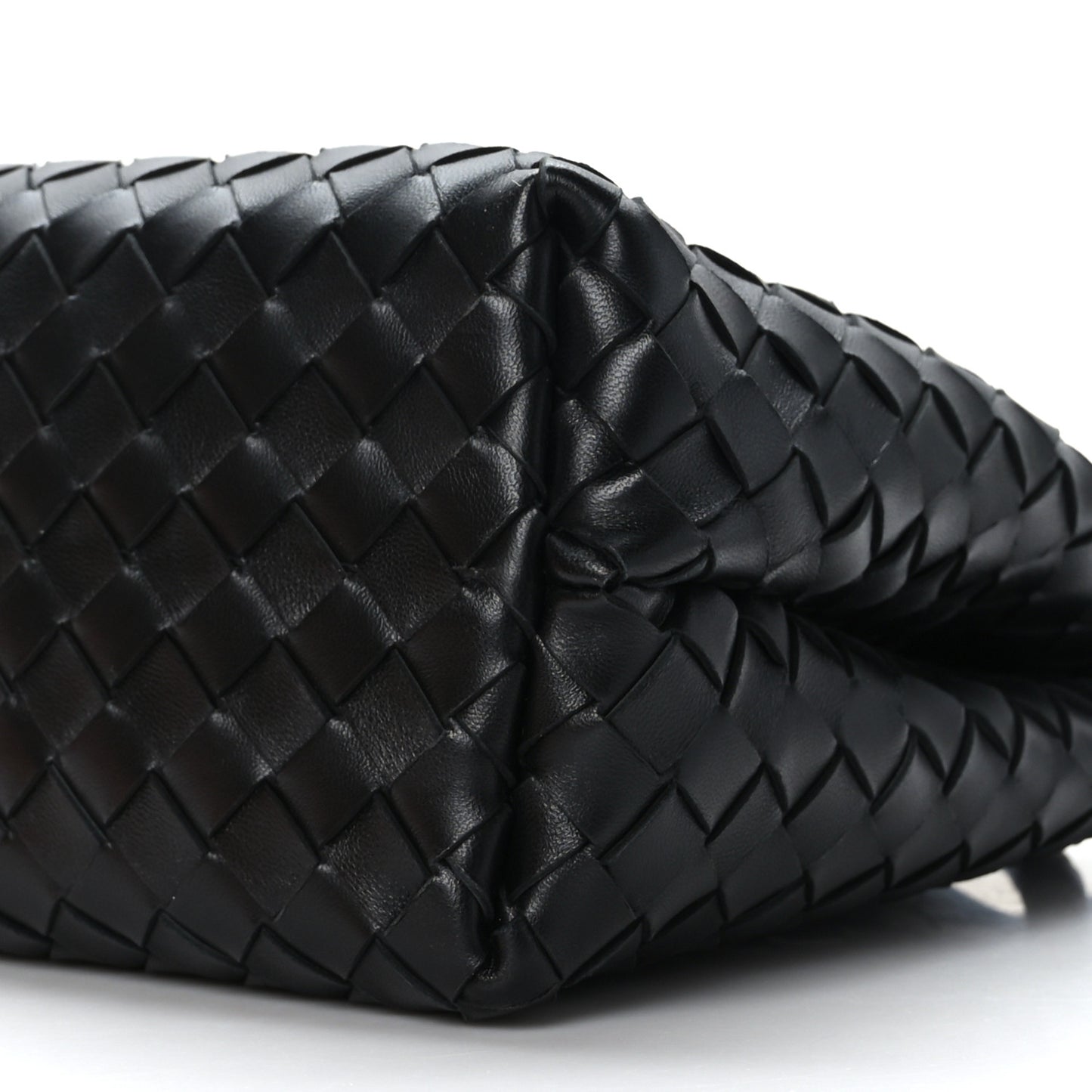 Nappa Intrecciato Medium Andiamo Shoulder Bag Black