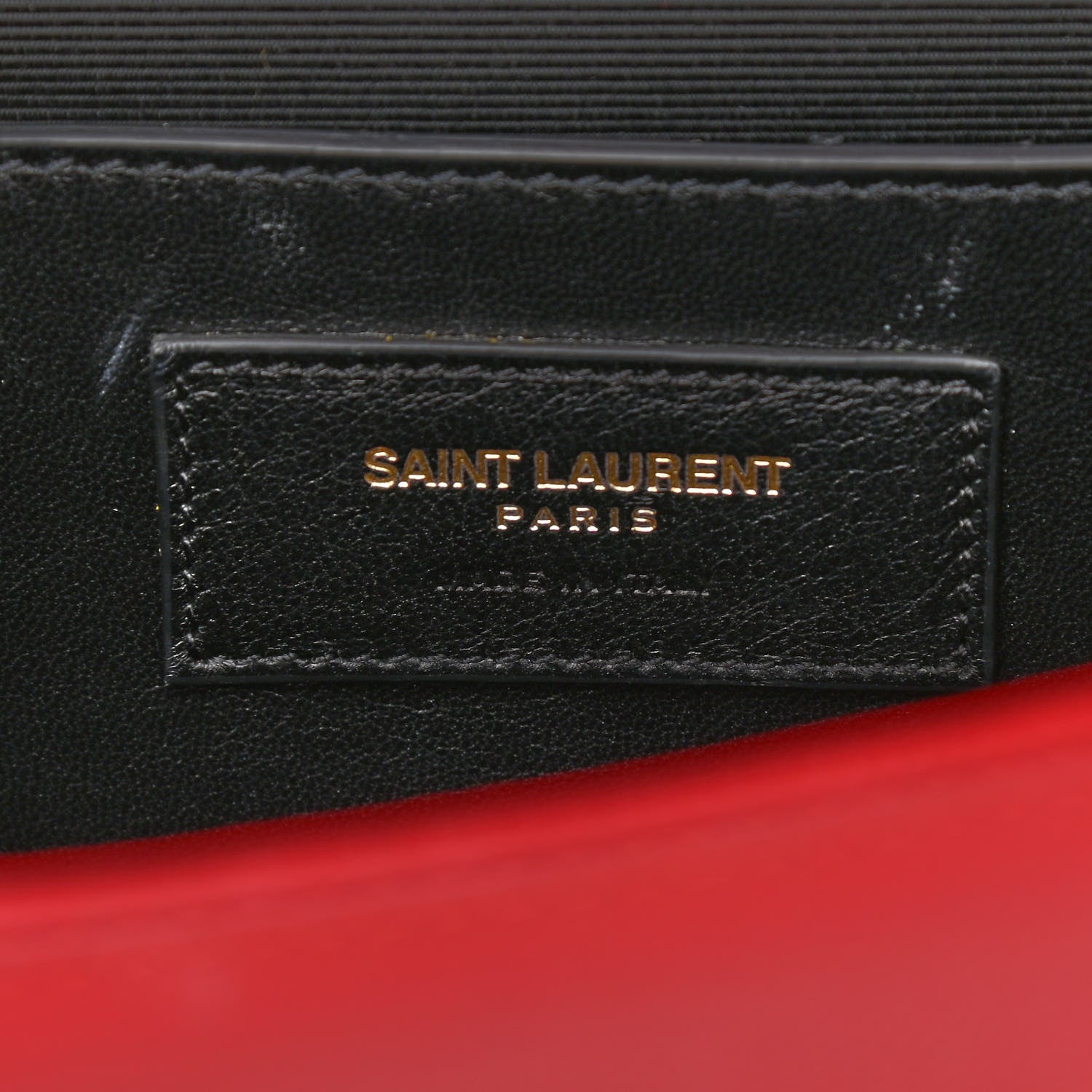 Saint Laurent Calfskin Classic Monogram Cassandre Clutch Rouge Orient 6 of 12