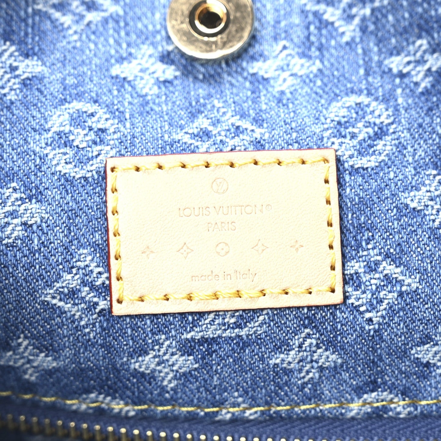 Monogram Denim CarryAll MM Blue