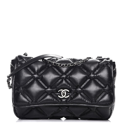 Chanel Calfskin Quilted Large Chesterfield Flap Black 1 of 10