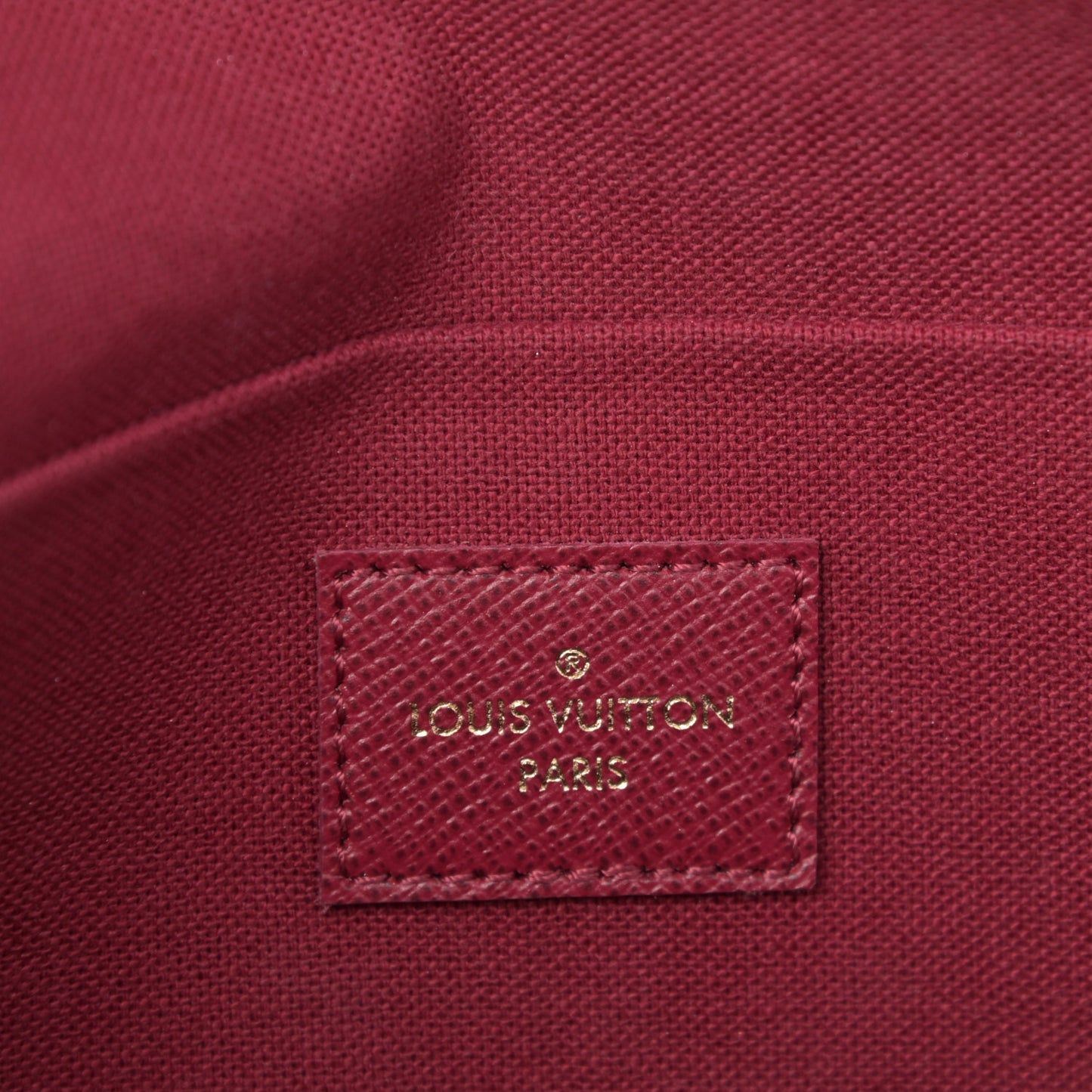 Monogram Pochette Felicie Chain Wallet Fuchsia