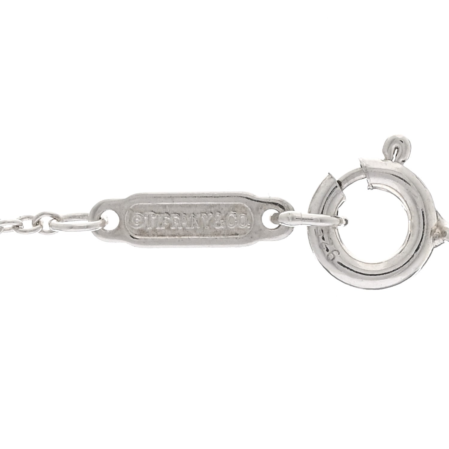 Tiffany Sterling Silver 1837 Circle Pendant Necklace 4 of 4