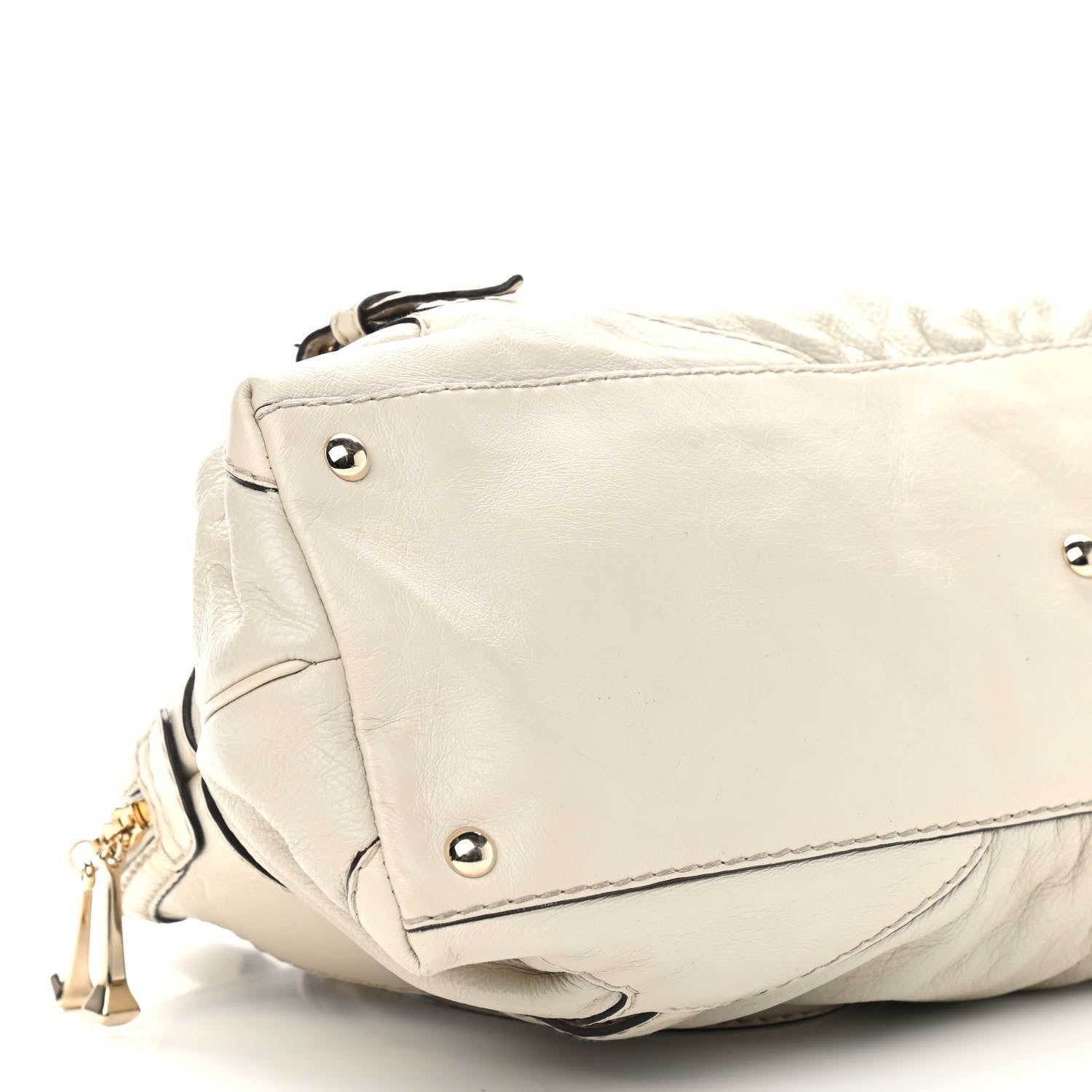 Gucci Calfskin Medium Horsebit Nail Boston Off White 11 of 11