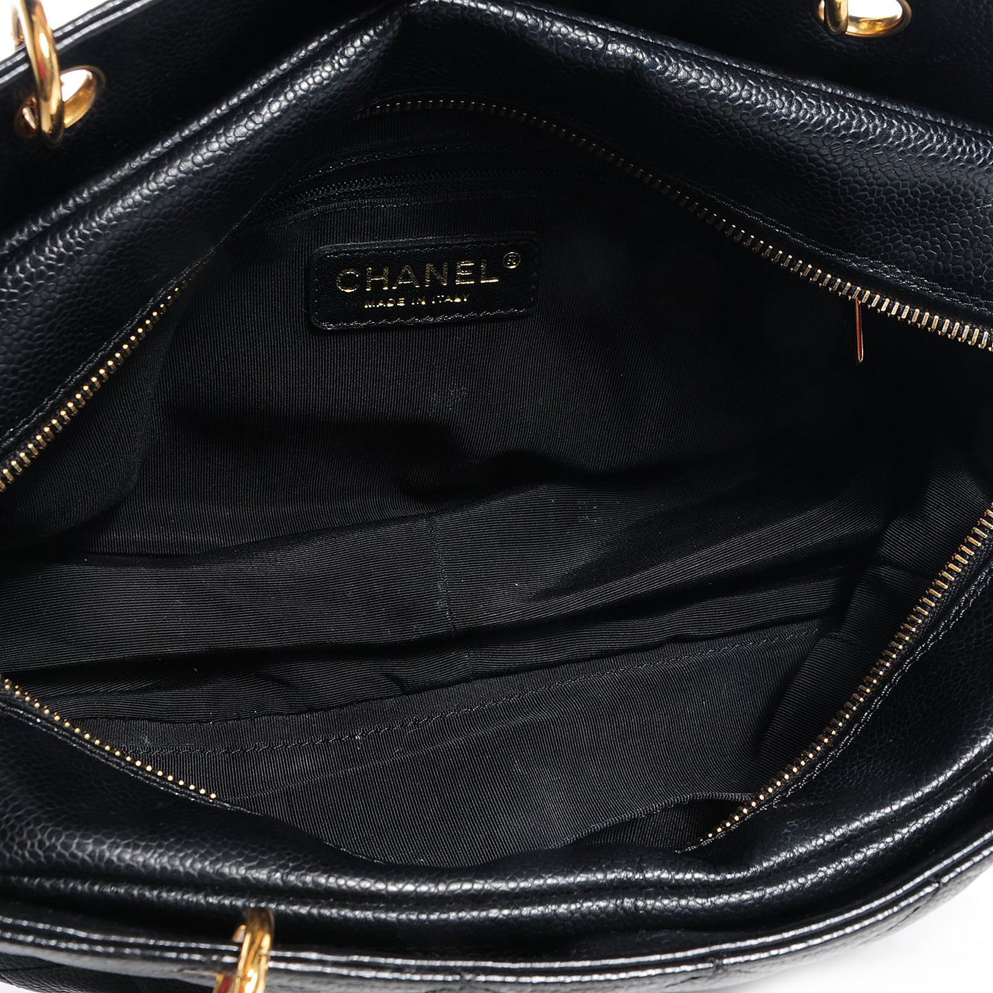 Caviar Quilted Petit Timeless Tote PTT Black