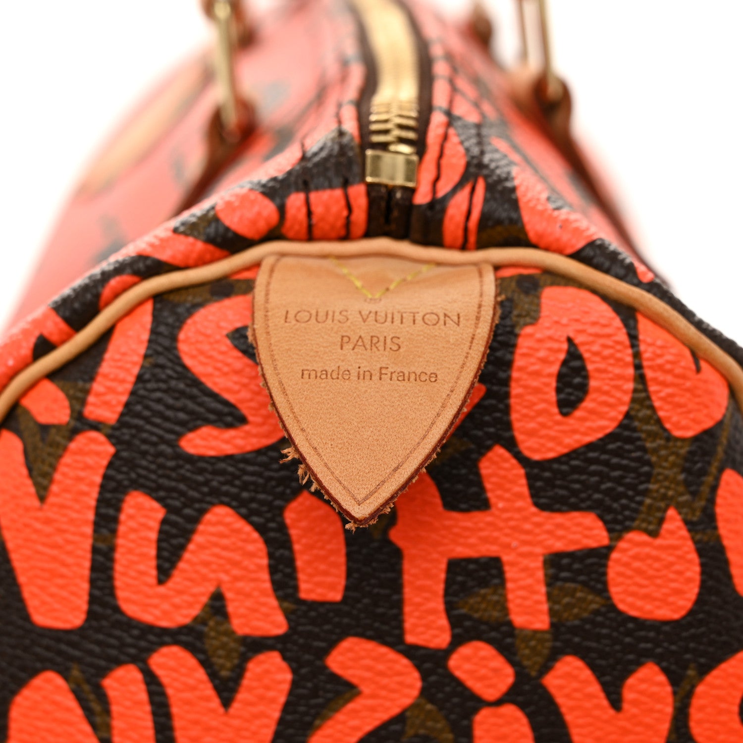 Louis Vuitton Monogram Graffiti Speedy 30 Orange 6 of 10