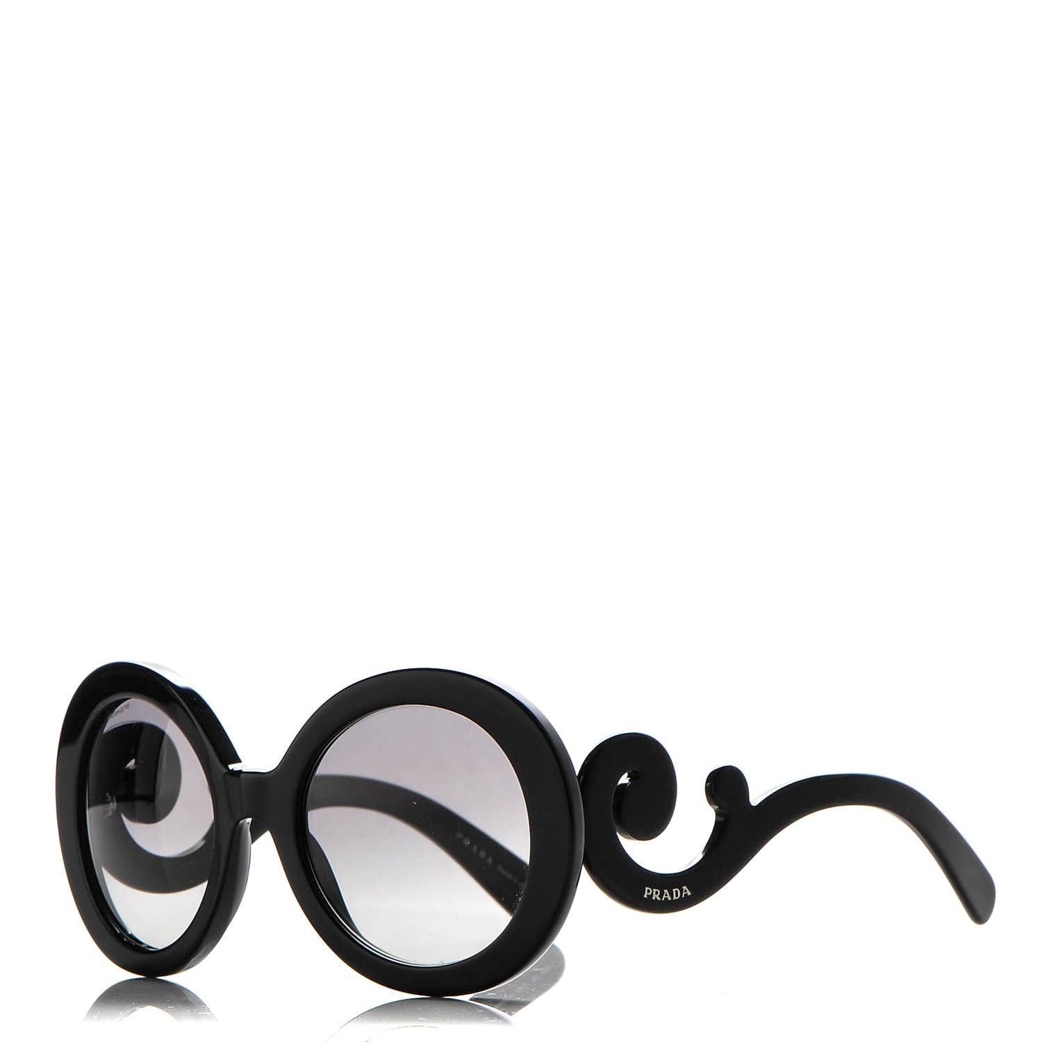 Prada Baroque Sunglasses SPR 27N Black 1 of 7