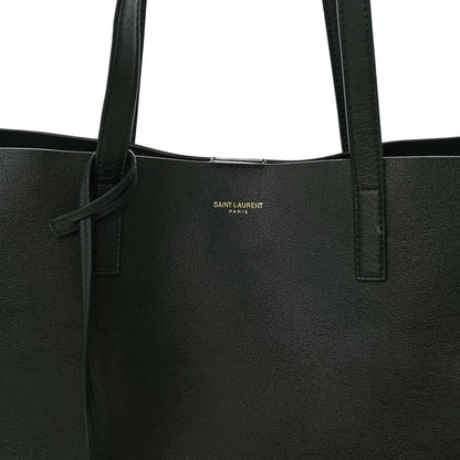 Saint Laurent Calfskin Large Shopping Tote Dark Green 9 of 11