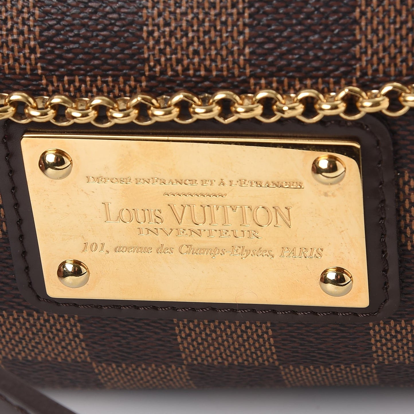 Damier Ebene Eva Clutch