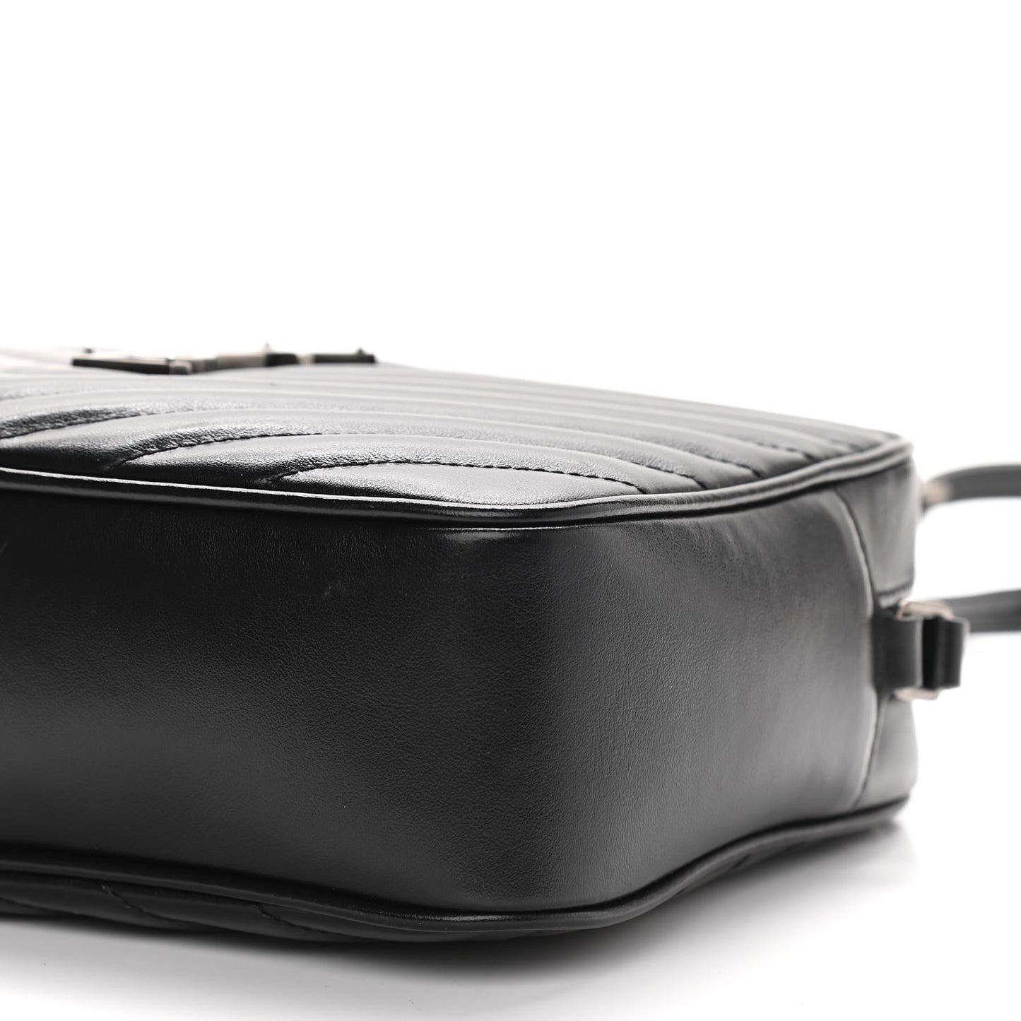 Calfskin Matelasse Monogram Lou Camera Bag Black
