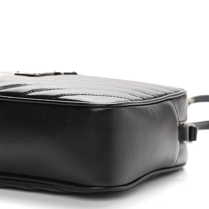 Saint Laurent Calfskin Matelasse Monogram Lou Camera Bag Black 10 of 12
