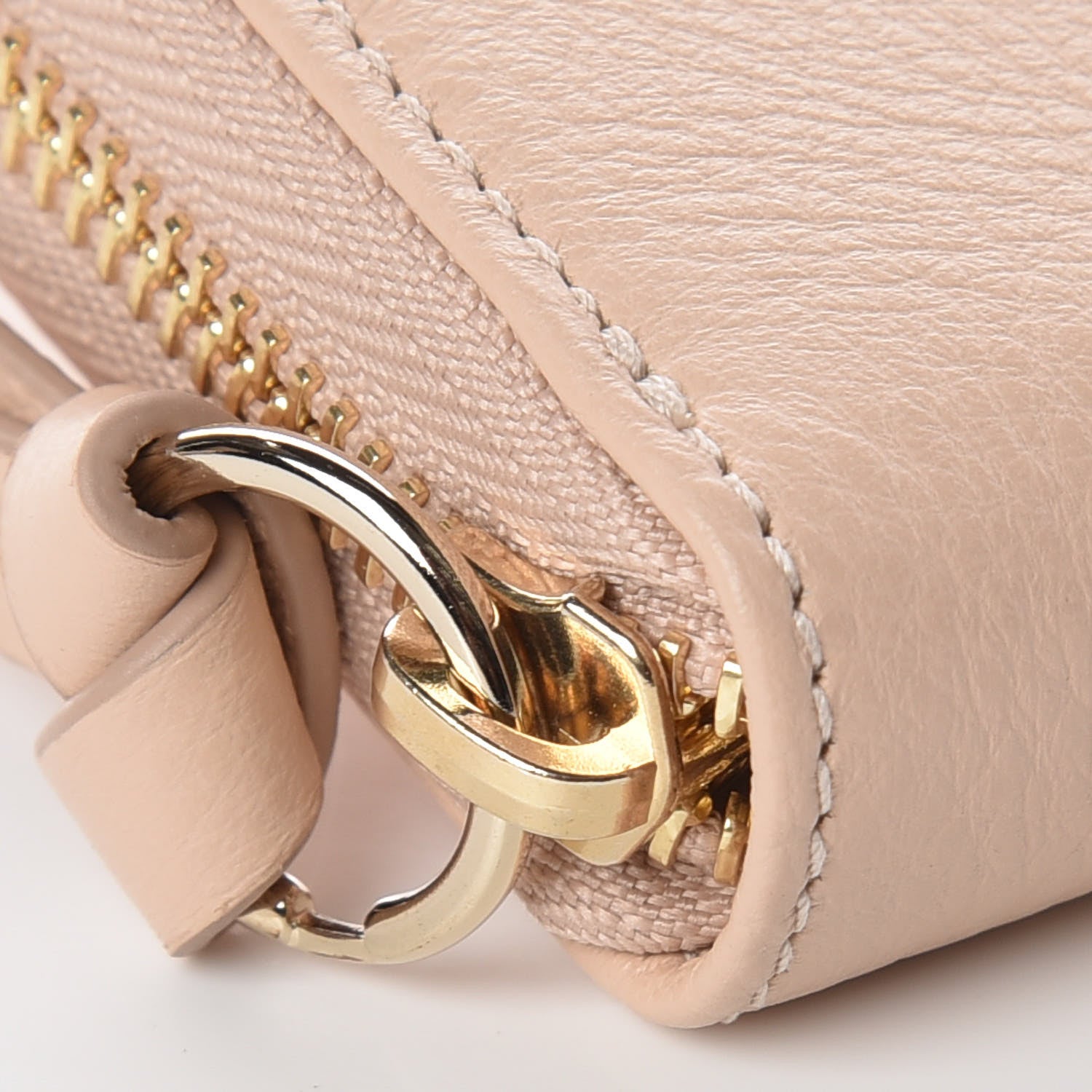 Jimmy Choo Soft Grained Goatskin Pippa Zip Around Wallet Powder Pink 5 of 10