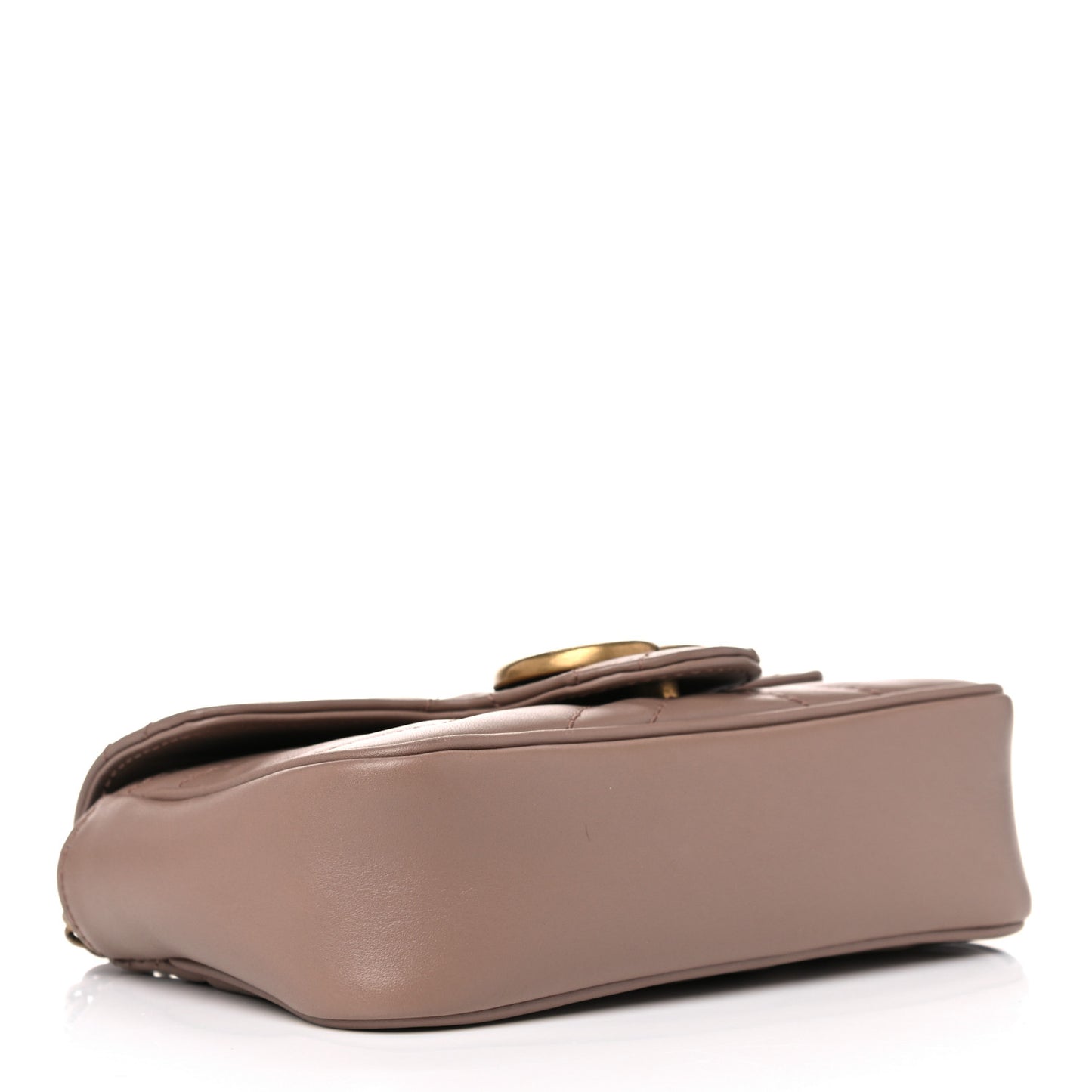Calfskin Matelasse Super Mini GG Marmont Shoulder Bag Porcelain Rose