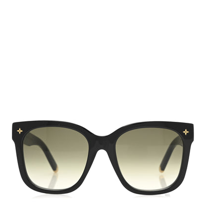 Louis Vuitton Acetate My Monogram Cat Eye Sunglasses Z1729E Black 2 of 8