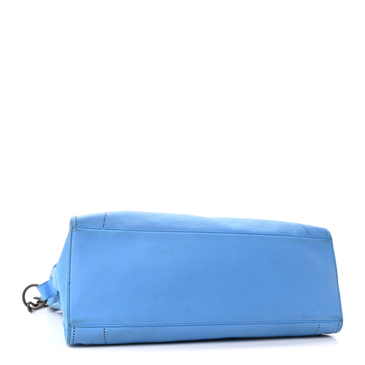 Balenciaga Veau Soyeux Perforated Blackout Hardware City Bleu Turquoise 4 of 10