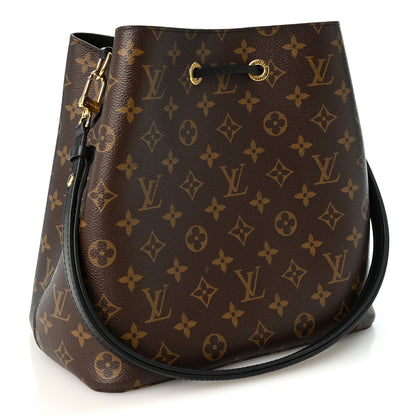 Louis Vuitton Monogram Neonoe MM Black 3 of 9