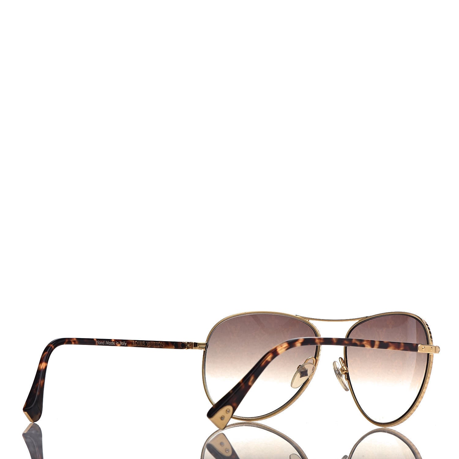 Louis Vuitton Conspiration Pilote Sunglasses Z0164U Gold 4 of 8