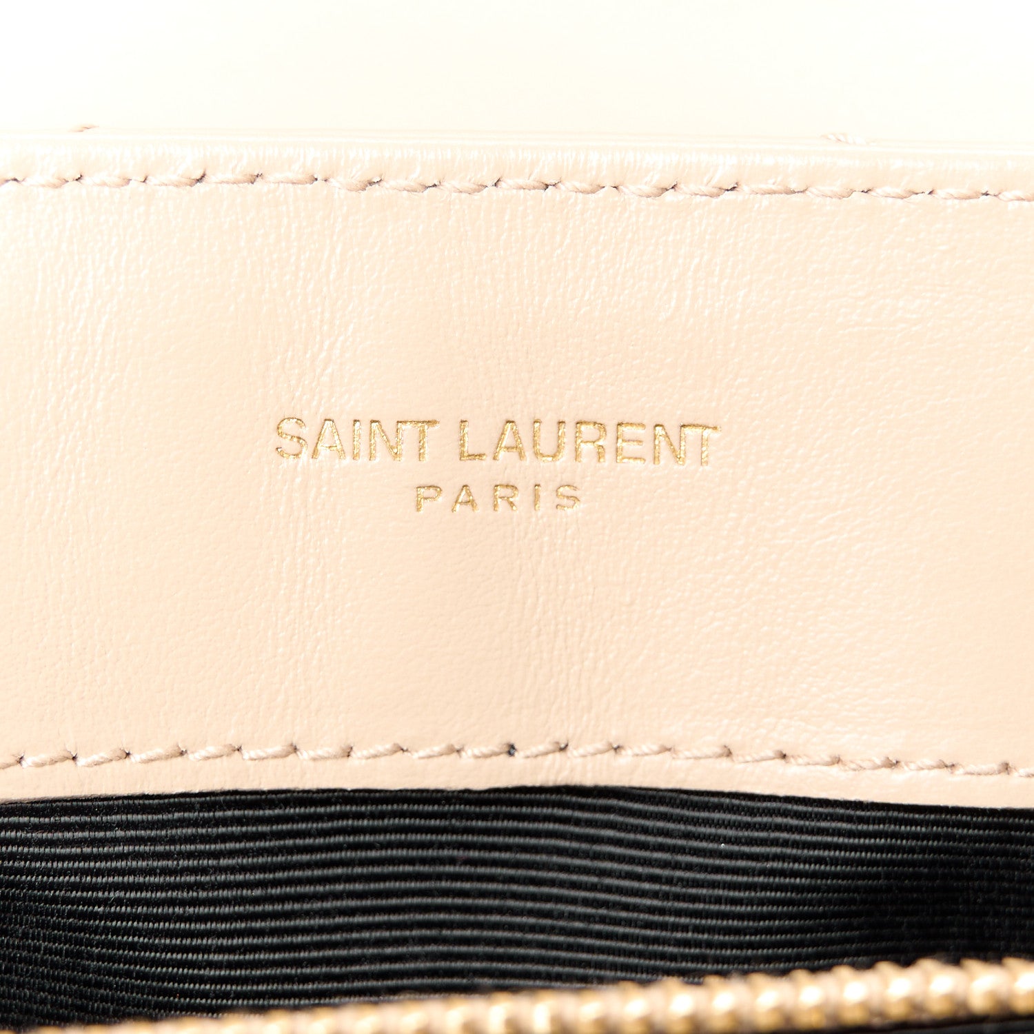 Saint Laurent Calfskin Y Quilted Monogram Small Loulou Chain Satchel Dark Beige 6 of 11