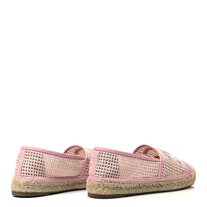 Chanel Mesh Lambskin CC Espadrilles 41 Light Pink Beige 4 of 7