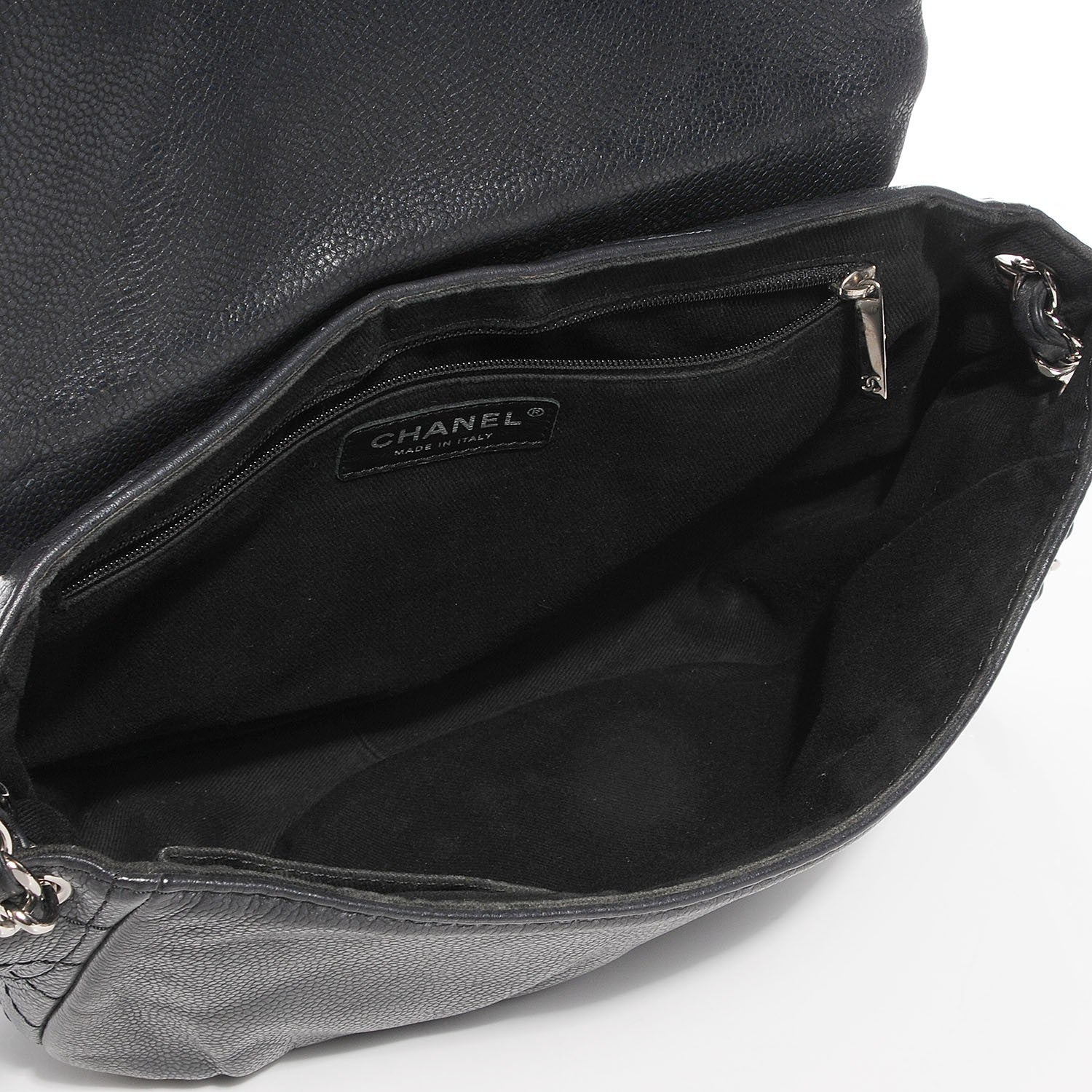 Chanel Caviar Half Moon Large Flap Black 5 of 7