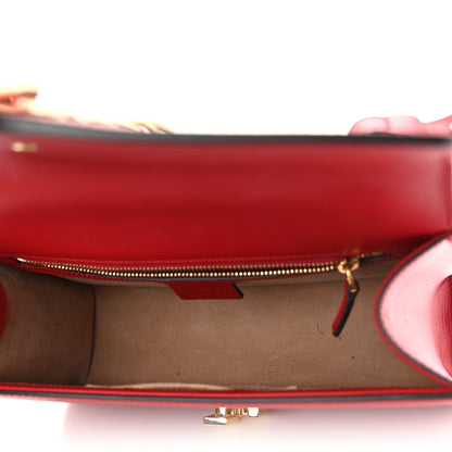 Gucci Calfskin Small Sylvie Shoulder Bag Hibiscus Red 4 of 11