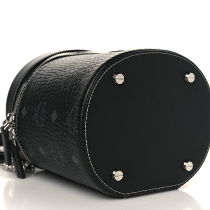 MCM Visetos Small Cylinder Bag Black 7 of 8