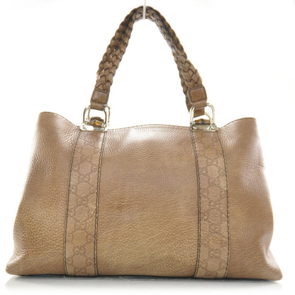 Gucci Leather Bamboo Bar Medium Tote 1 of 8