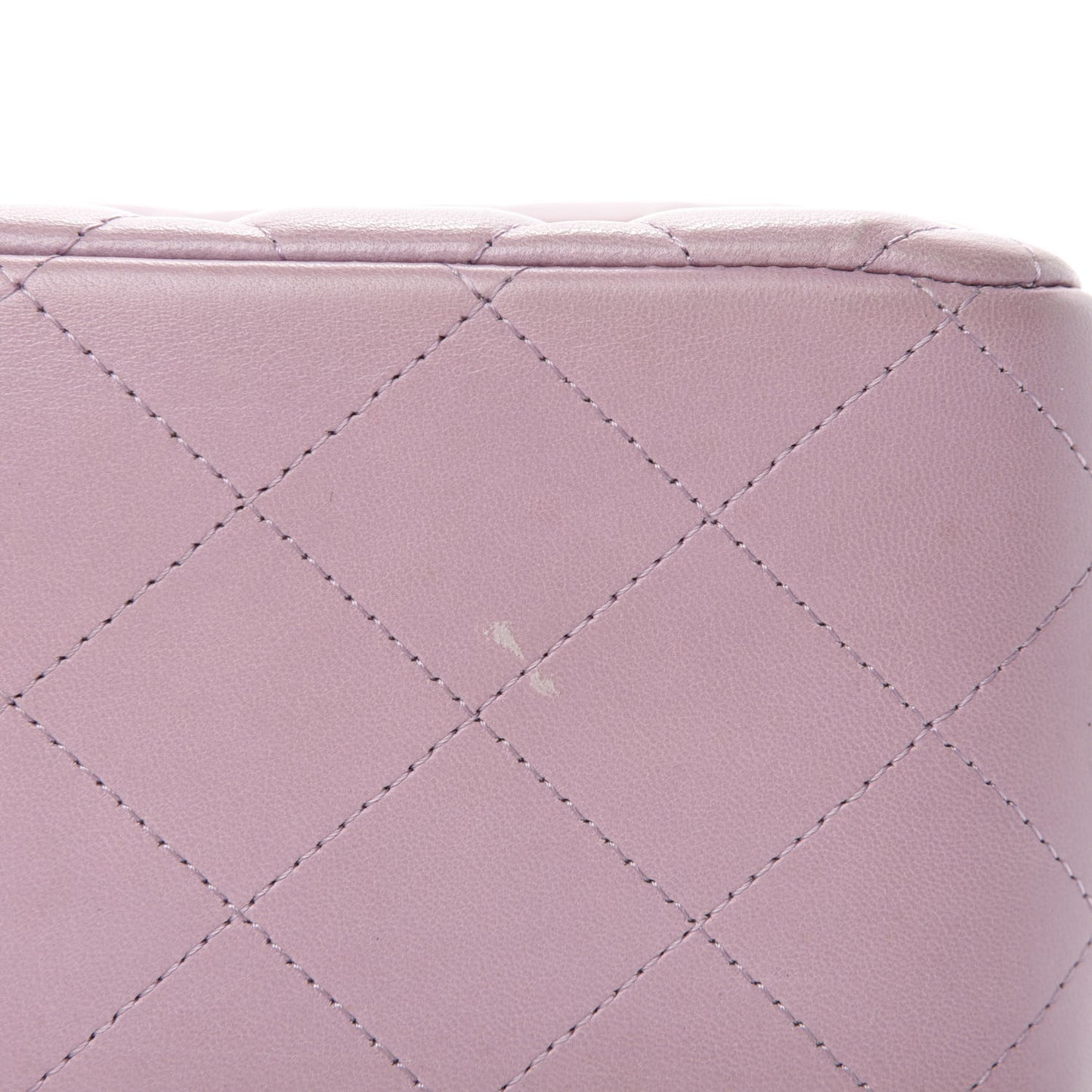 Lambskin Quilted Jumbo Double Flap Light Pink