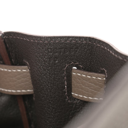 Hermes Togo Horseshoe Kelly Retourne 32 Etoupe Macassar 11 of 24