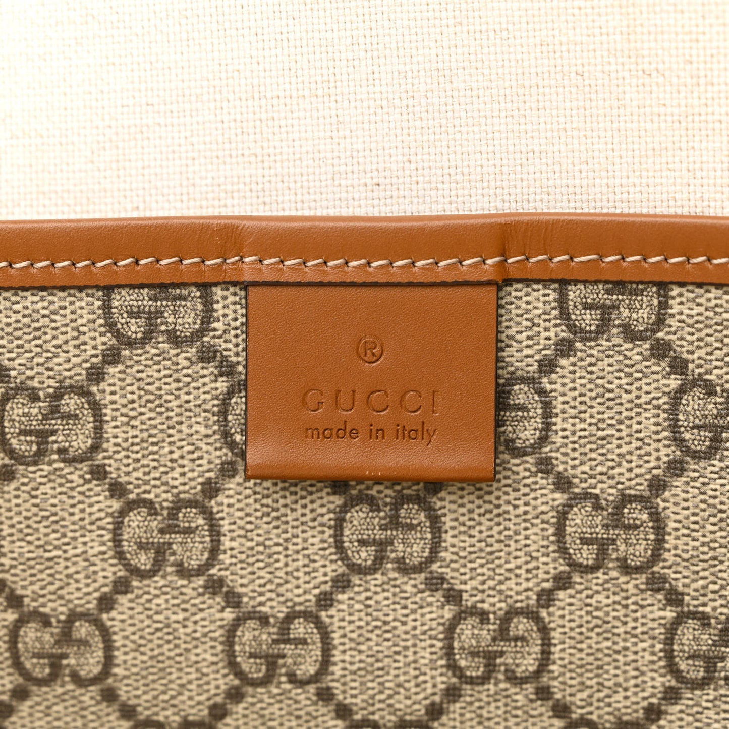 GG Plus Monogram Medium Signature Web Loop Tote Brown