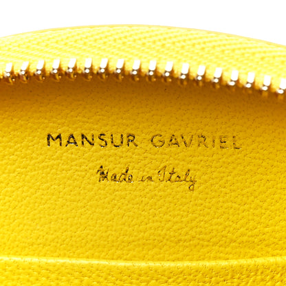 Mansur Gavriel Calfskin Half Moon Clutch Yellow 6 of 11