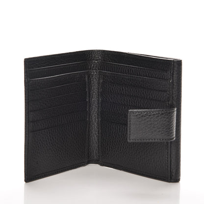 Gucci Dollar Calfskin Double G French Flap Wallet Black 5 of 8