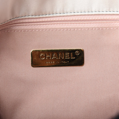 Chanel Silk Maxi Scarf Chanel 19 Flap Black Blue White 8 of 10