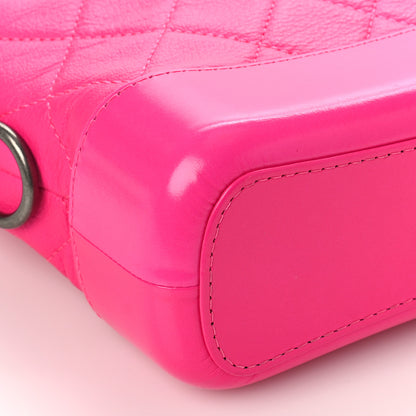Chanel Goatskin Quilted Small Gabrielle Hobo Pink 8 of 9
